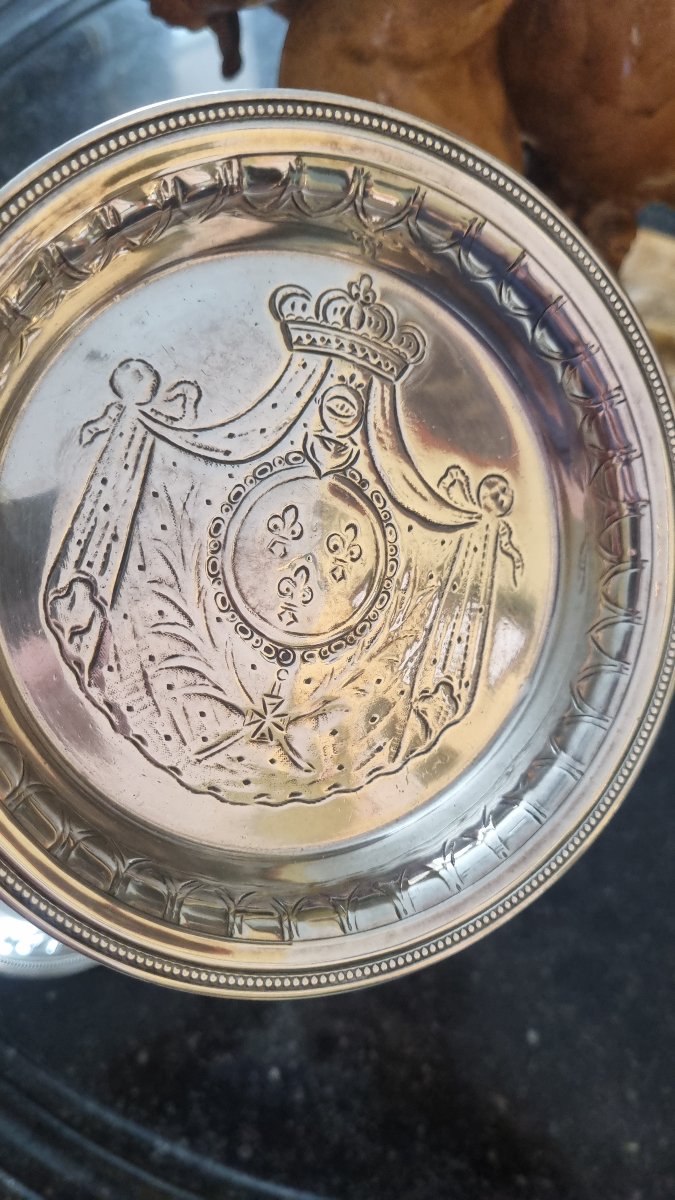Pair Of Armes De France Couronne Royaliste Armoiries Bottle Buckles-photo-4