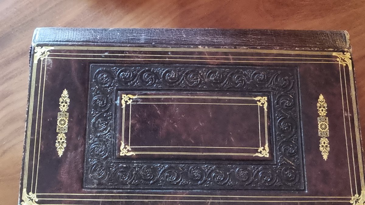 PORTEFEUILLE EN MAROQUIN SUSSE A PARIS VERS 1830/1840-photo-5