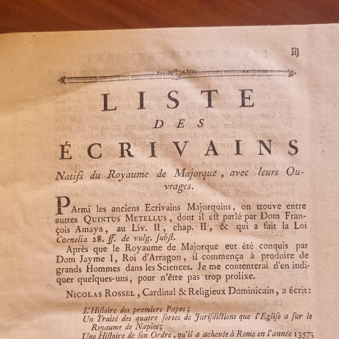 HISTOIRE DE MAJORQUE 1777 ESPAGNE D'HERMILLY MONTPELLIER -photo-2