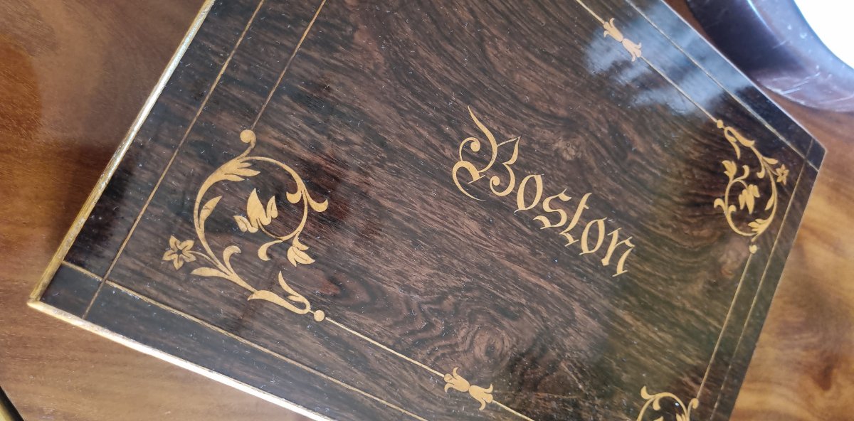 Box For A Set Of Boston Cards From The Charles X Era -photo-2