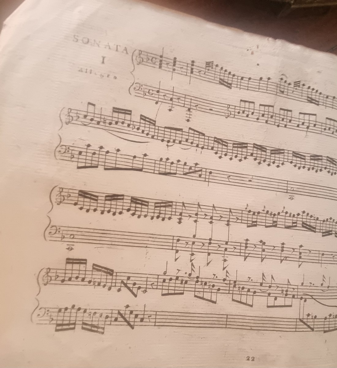MOZART PARTITION ÉDITION ORIGINALE  VIENNE 1781 SIX SONATES POUR PIANO ET VIOLON MUSIQUE RARE-photo-2