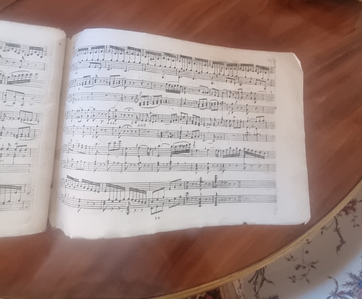 MOZART PARTITION ÉDITION ORIGINALE  VIENNE 1781 SIX SONATES POUR PIANO ET VIOLON MUSIQUE RARE-photo-4
