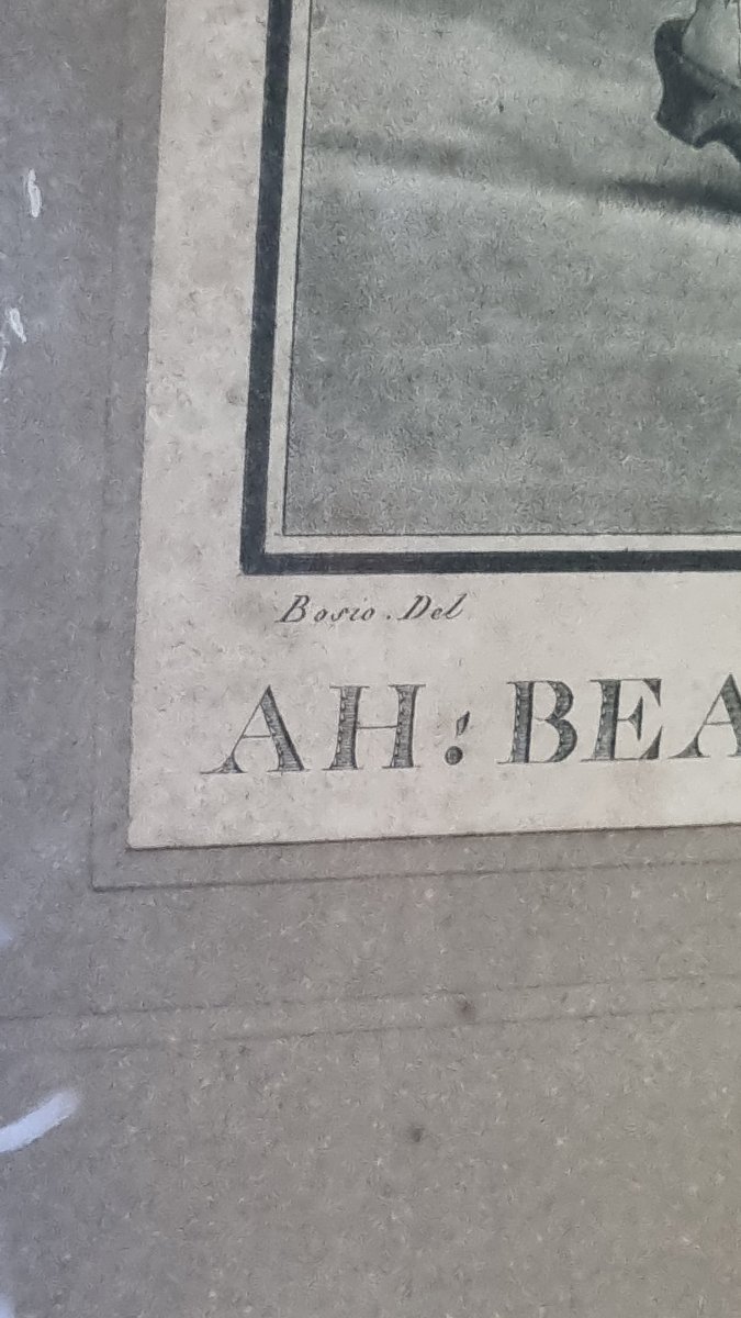 Jean François BOSIO AQUATINTE EPOQUE DIRECTOIRE INCROYABLES ET MERVEILLEUSES GRAVURE  MONACO-photo-2