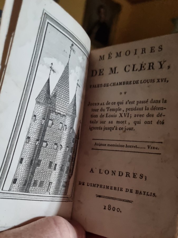 JOURNAL MÉMOIRES DE CLÉRY VALET DE LOUIS XVI ÉPOQUE XVIIIe CONTRE-REVOLUTION ROYALISTE-photo-2
