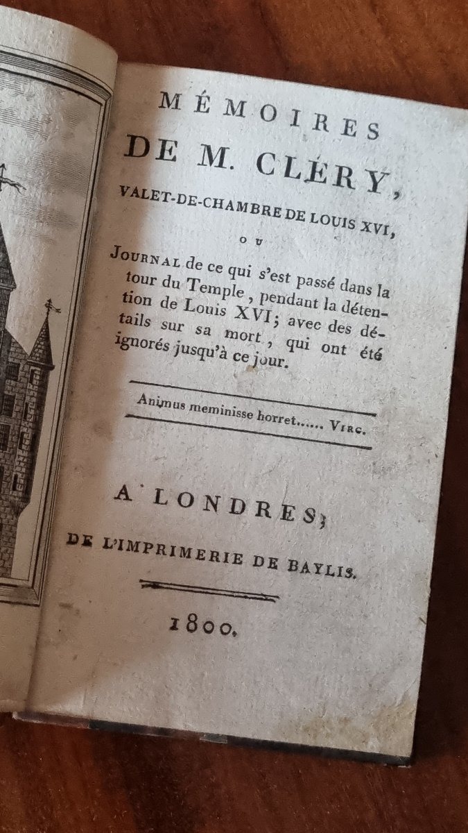 JOURNAL MÉMOIRES DE CLÉRY VALET DE LOUIS XVI ÉPOQUE XVIIIe CONTRE-REVOLUTION ROYALISTE-photo-3
