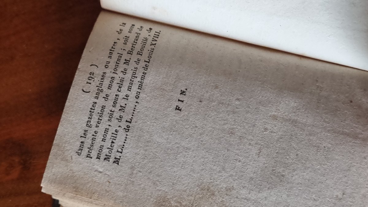 JOURNAL MÉMOIRES DE CLÉRY VALET DE LOUIS XVI ÉPOQUE XVIIIe CONTRE-REVOLUTION ROYALISTE-photo-4