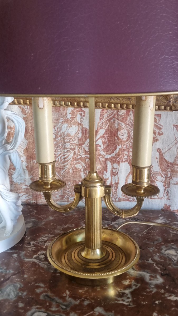 Gilded Bronze Hot Water Bottle Lamp, Louis XVI Style  -photo-3