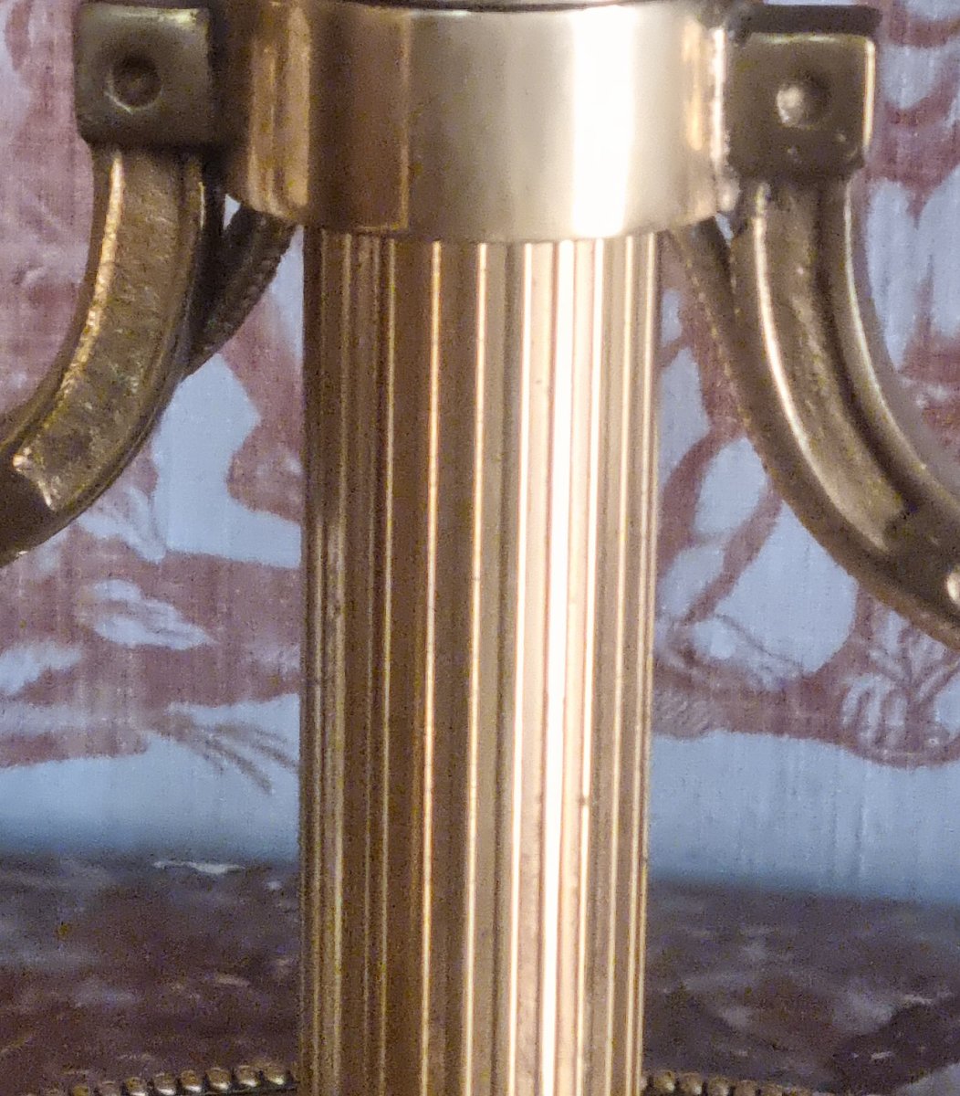 Gilded Bronze Hot Water Bottle Lamp, Louis XVI Style  -photo-3