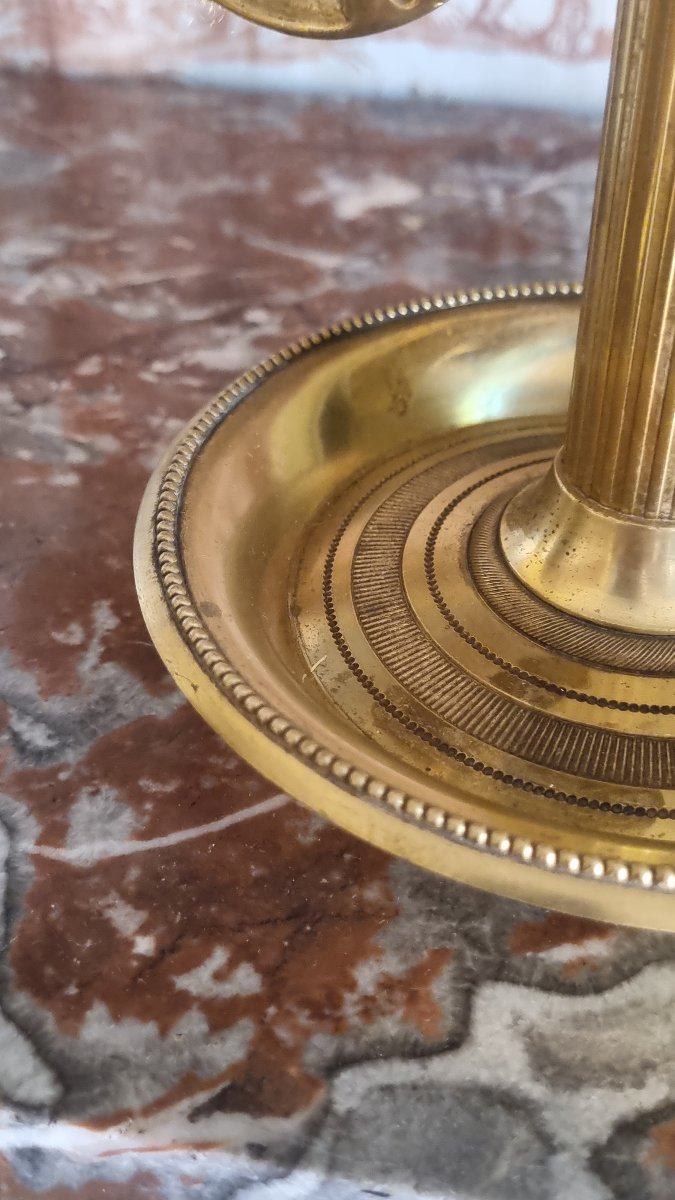 Gilded Bronze Hot Water Bottle Lamp, Louis XVI Style  -photo-4