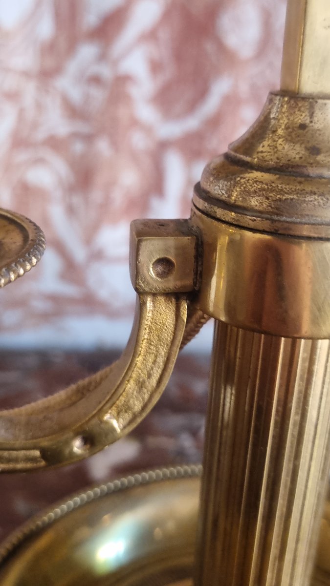 Gilded Bronze Hot Water Bottle Lamp, Louis XVI Style  -photo-8