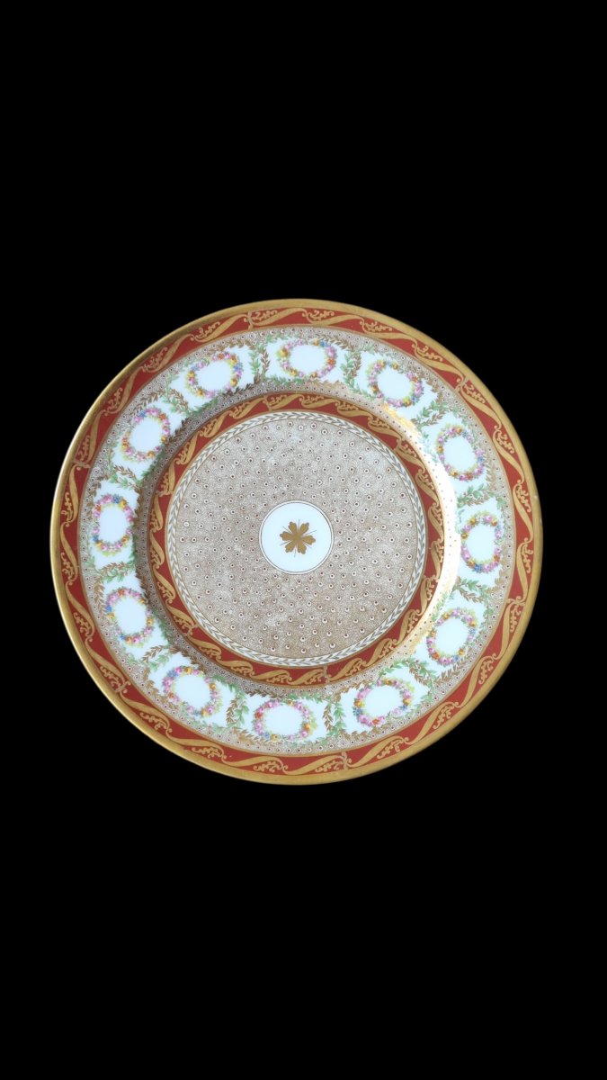 Paris Porcelain Plate, Mid-19th Century-photo-4