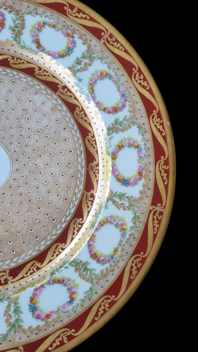 Paris Porcelain Plate, Mid-19th Century-photo-1