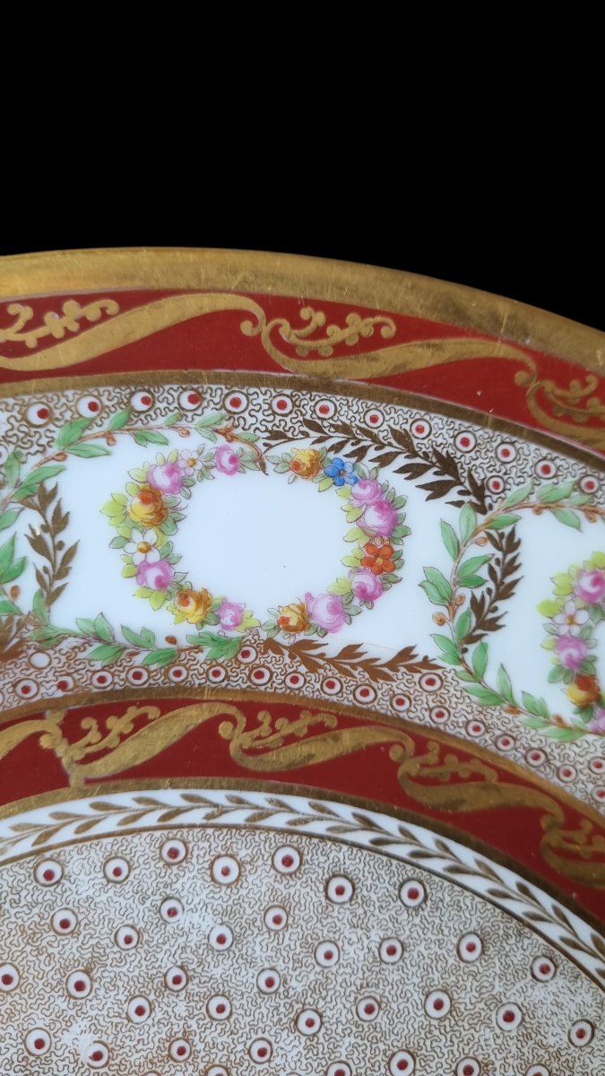 Paris Porcelain Plate, Mid-19th Century-photo-2