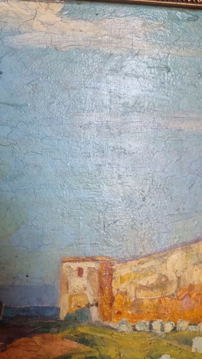Antoni Teslar 1930 Rabat, Morocco Polish Orientalist Painter Poland  Oil On Cardboard-photo-3