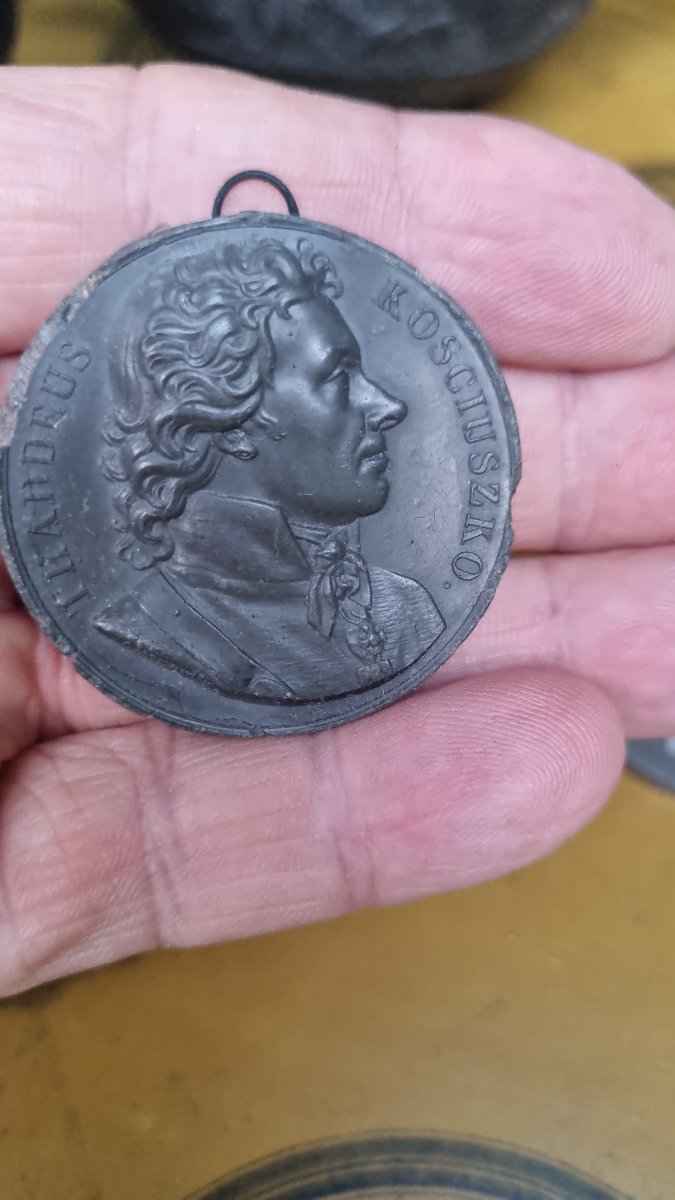 6 Plaster Medallions, "grand Tour" Souvenir Style, Circa 1830-photo-7
