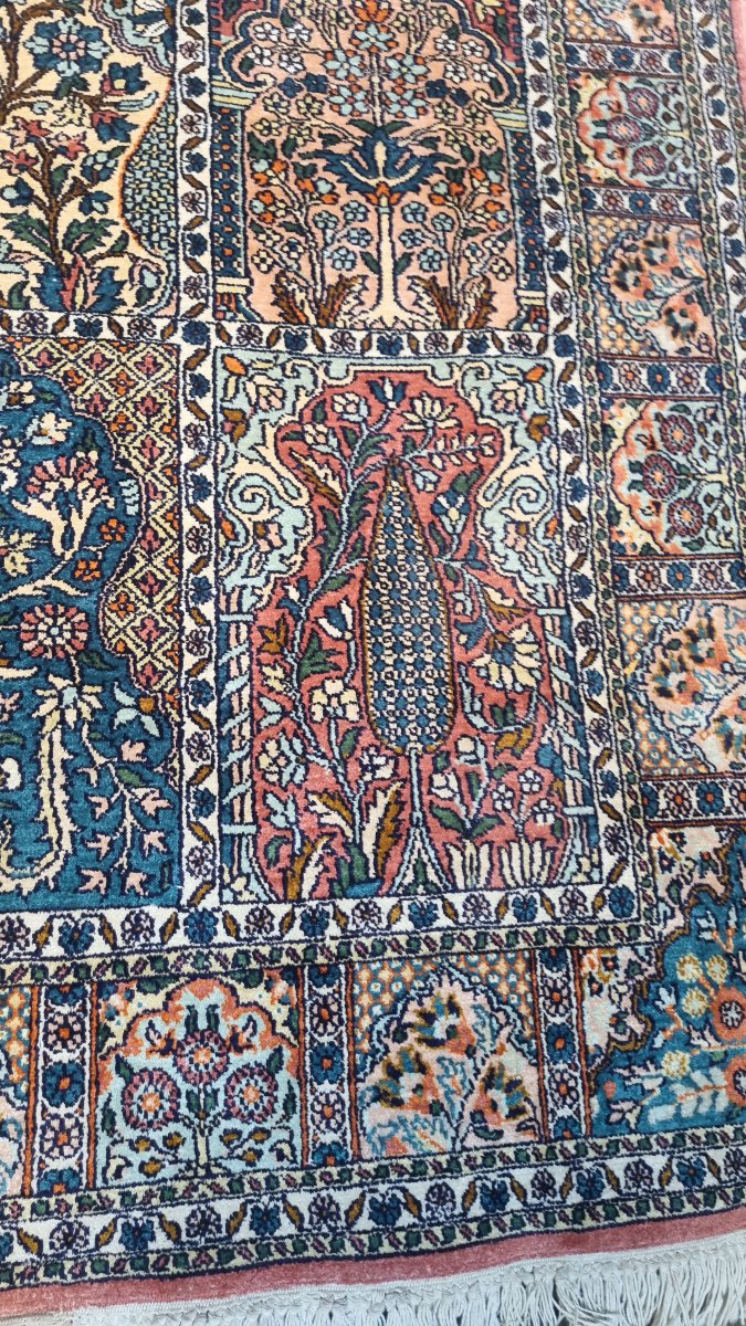 Fully Hand-knotted Oriental Silk And Cashmere Rug 158 Cm X 84 Cm-photo-1