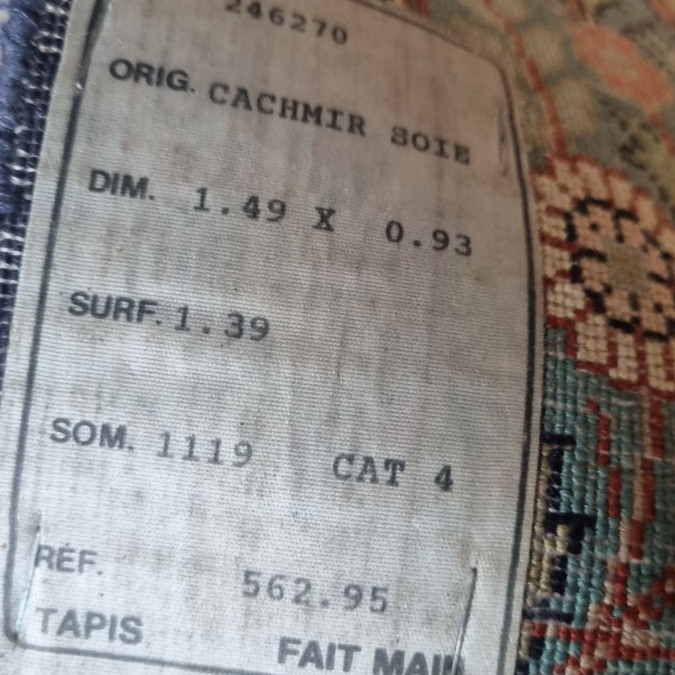 Fully Hand-knotted Silk And Cashmere Rug From The Orient   3-photo-4