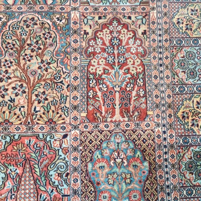 Fully Hand-knotted Silk And Cashmere Rug From The Orient   3-photo-1