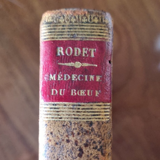 LIVRE ANCIEN RODET MEDECINE DU BOEUF EDITION ORIGINALE 1829 ART VÉTÉRINAIRE VACHE-photo-2