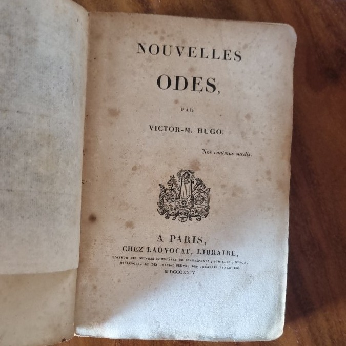 Victor Hugo, *new Odes*, First Edition, 1824-photo-3