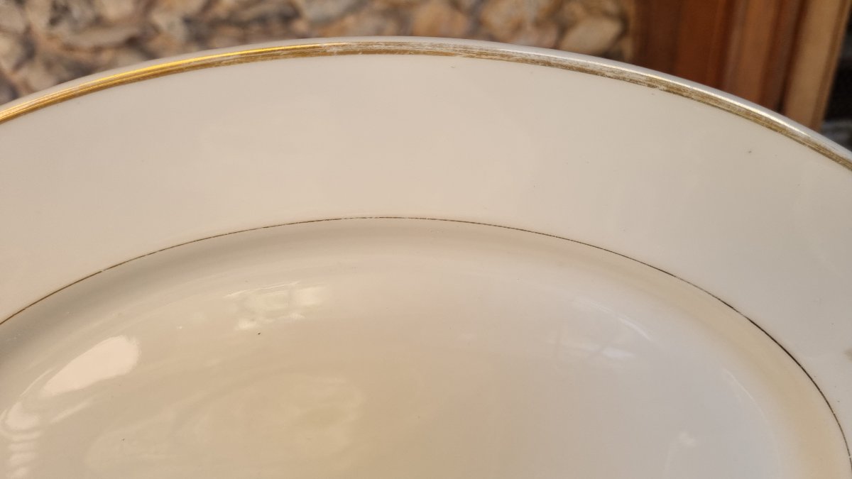 Bernardaud SERVICE DE TABLE EN PORCELAINE DE LIMOGES BLANC ET OR-photo-4