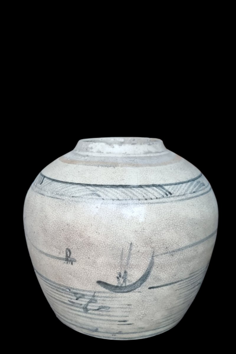 POT À GINGEMBRE CHINE PORCELAINE ÉPOQUE XIXe-photo-2