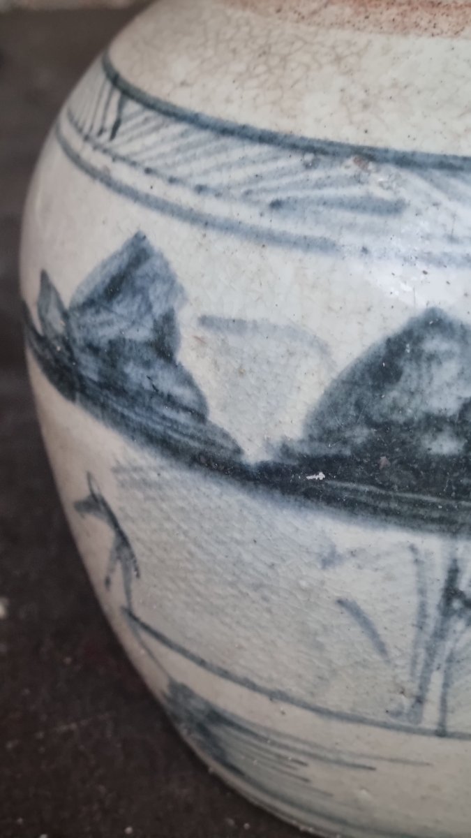 POT À GINGEMBRE CHINE PORCELAINE ÉPOQUE XIXe-photo-2