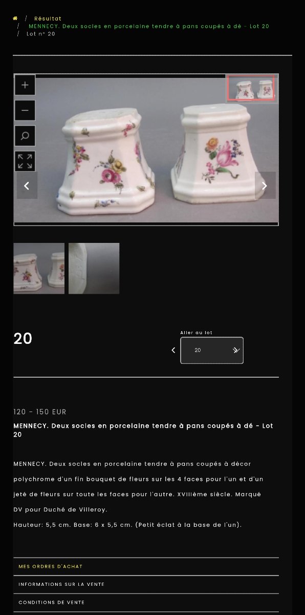 RARE PAIRE DE SOCLES EN PORCELAINE TENDRE DE MENNECY EPOQUE XVIIIe PIEDESTAL-photo-6