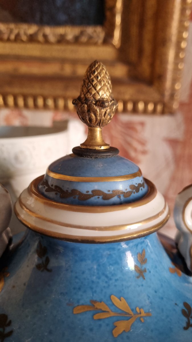 Covered Vase. Porcelain In The Sèvres Style, Late 19th Century, Napoleon III, Paris-photo-2