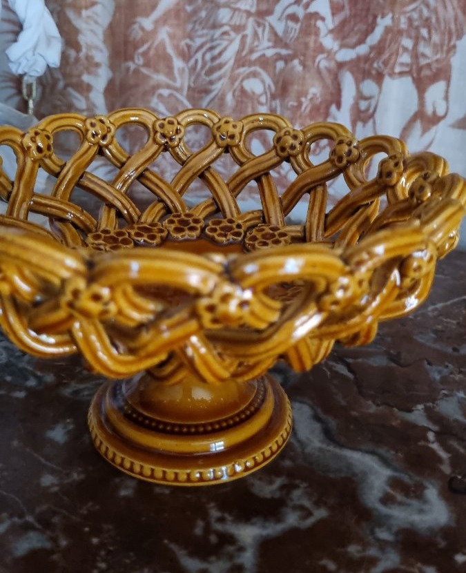 COUPE EN FAÏENCE D'UZES PICHON DIAMETRE 17 cm  .PROVENCE-photo-4
