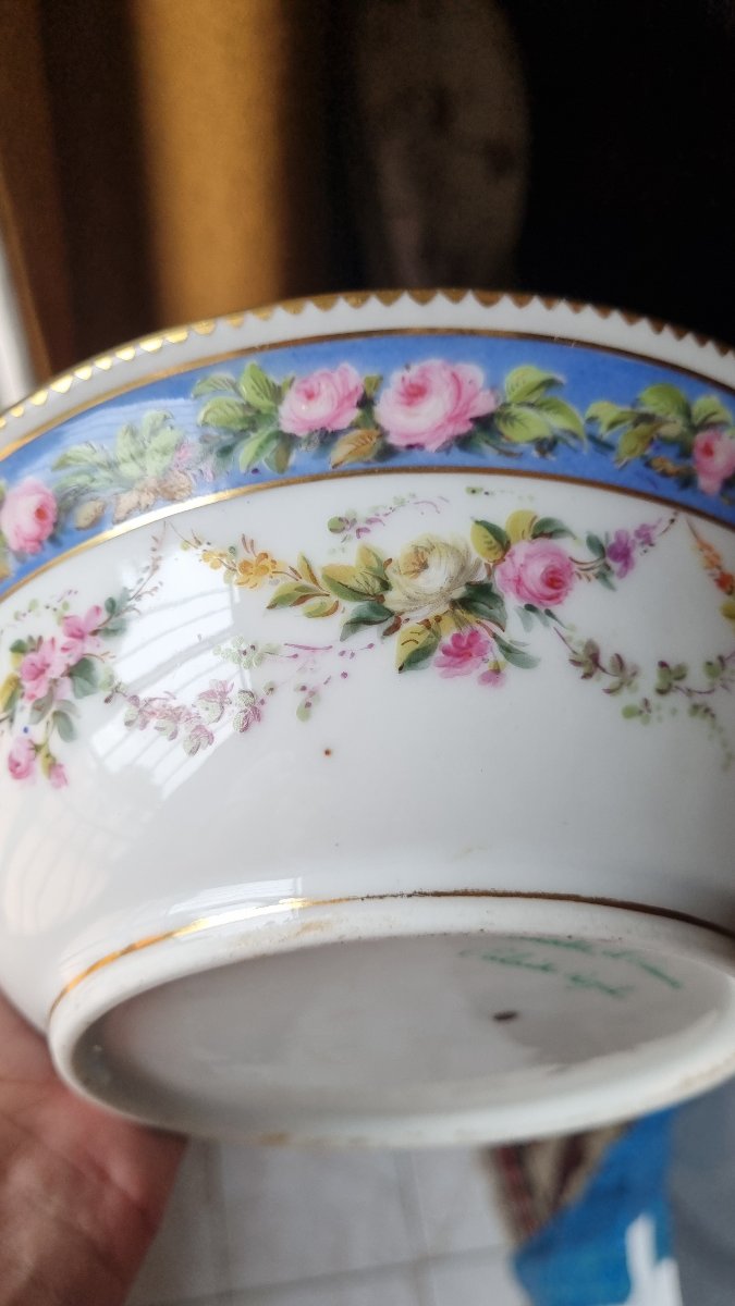 Lahoche Et Panier "the Crystal Staircase" Napoleon III-era Porcelain Bowl -photo-4