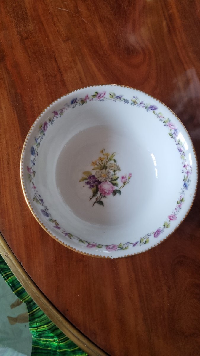 Lahoche Et Panier "the Crystal Staircase" Napoleon III-era Porcelain Bowl -photo-4