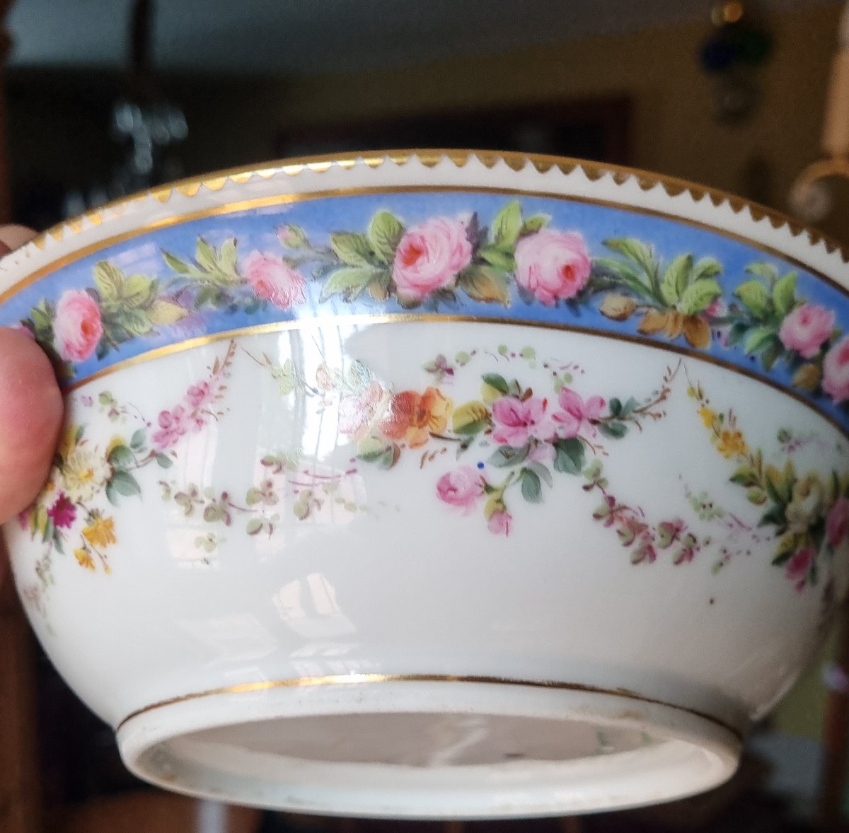 Lahoche Et Panier "the Crystal Staircase" Napoleon III-era Porcelain Bowl 