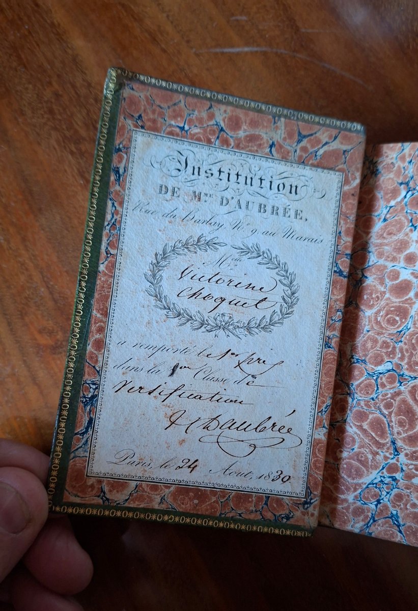 Antique Book  Victorine Ackerman Women Writers Victor Hugo Poetry Romanticism -photo-4