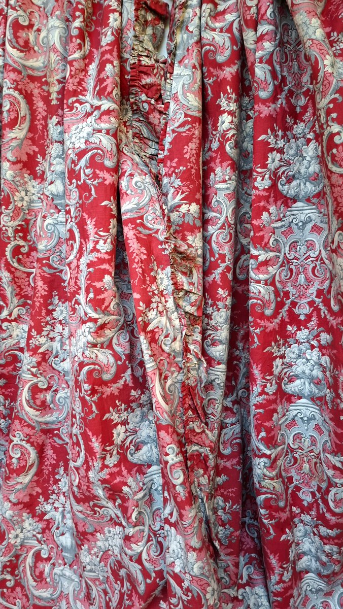 Large Pair Of Napoleon III-era Curtains -photo-3