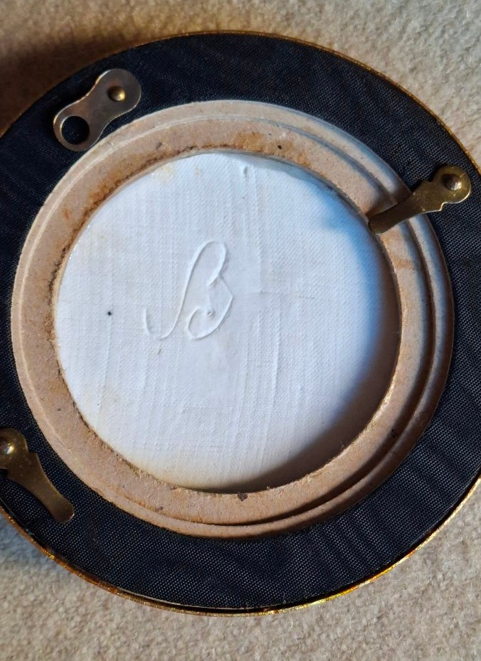 BISCUIT DE SEVRES PAR BRACHARD PROFIL EN BUSTE DE LOUIS XVIII ROI MEDAILLON -photo-6