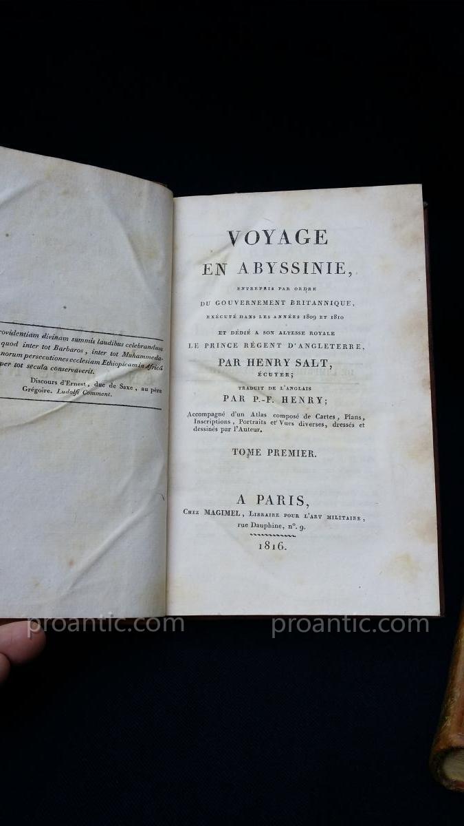 Henry Salt- Voyage En Abyssinie 1816 2 Vol-photo-1