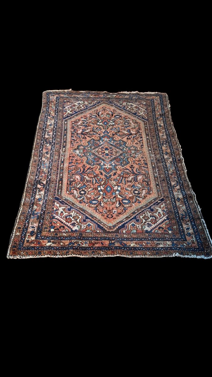 ANCIEN TAPIS FAIT MAIN PERSAN D'ORIENT IRAN HAMADAN 205 CM X 136 CM