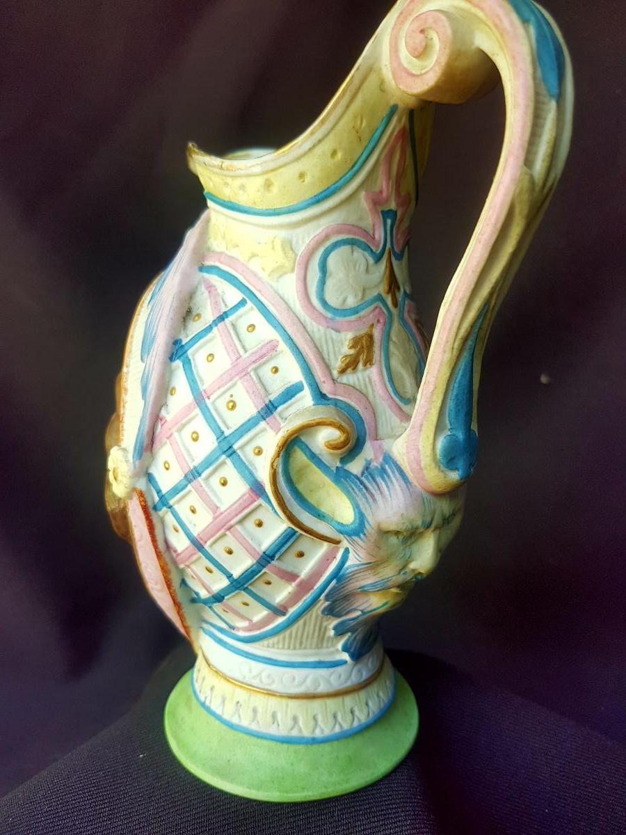 GILLE JEUNE - POT A LAIT BISCUIT EN PORCELAINE DE PARIS -photo-2