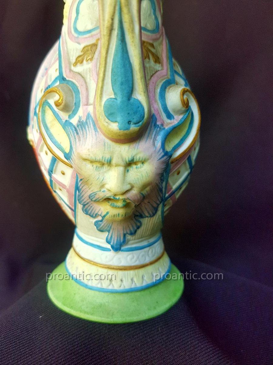 GILLE JEUNE - POT A LAIT BISCUIT EN PORCELAINE DE PARIS -photo-3