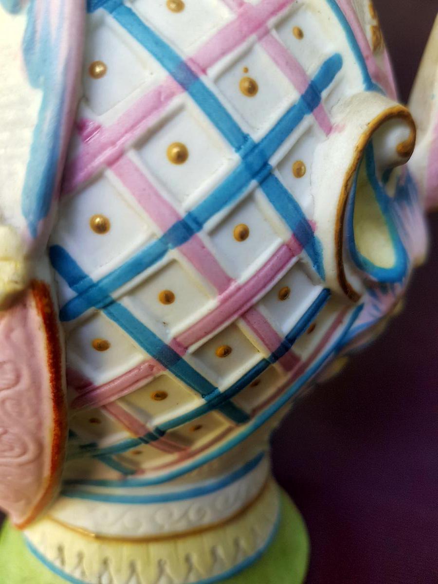GILLE JEUNE - POT A LAIT BISCUIT EN PORCELAINE DE PARIS -photo-5