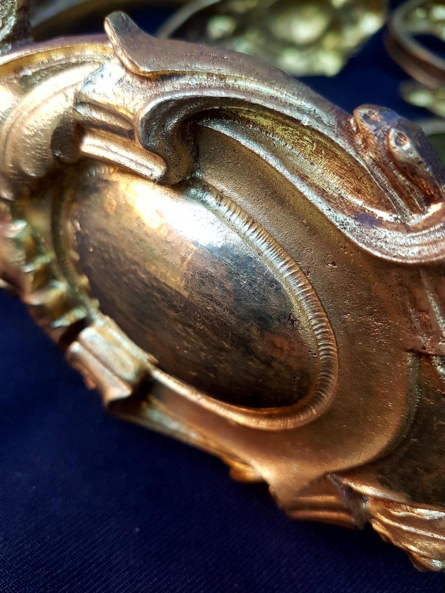 Door Embraces T Tringle Bronze Gold Napoleon III Louis XVI-photo-2