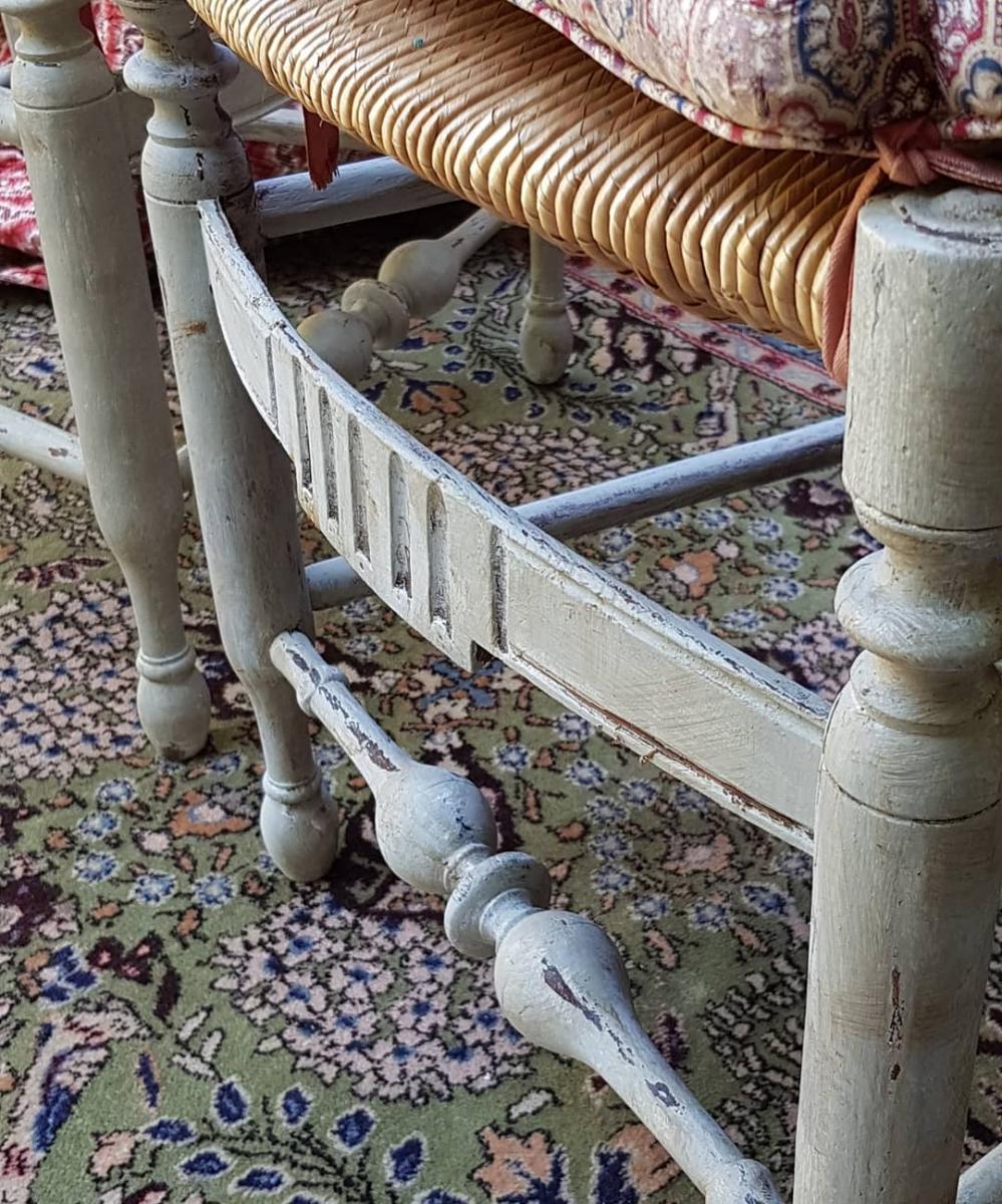 PAIRE DE CHAISES PAILLÉES EPOQUE LOUIS XVI CHAISE XVIIIE PROVENCE-photo-3