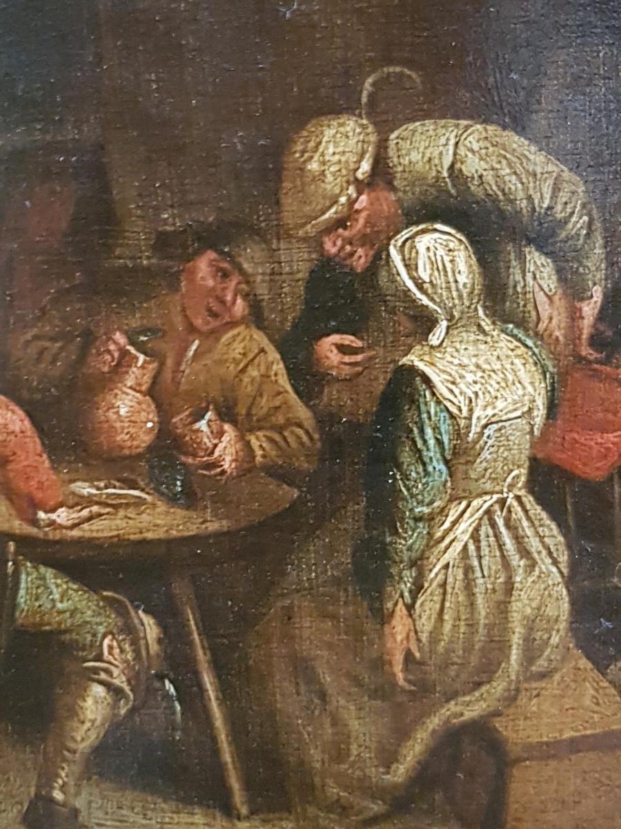 Church Of Scenes Of Taverne 19th School Hollansaise-photo-2