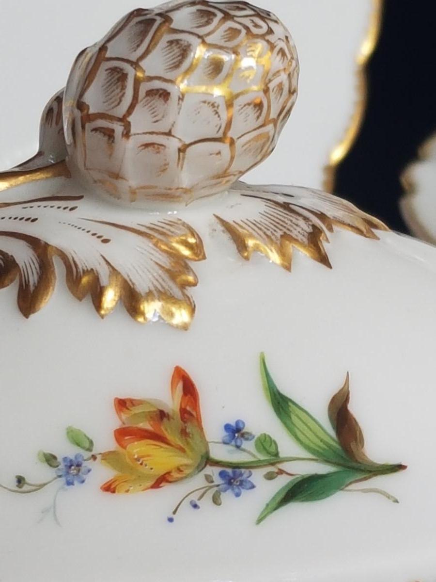 L'ESCALIER DE CRISTAL LAHOCHE SERVICE ASSIETTES PORCELAINE E-photo-4