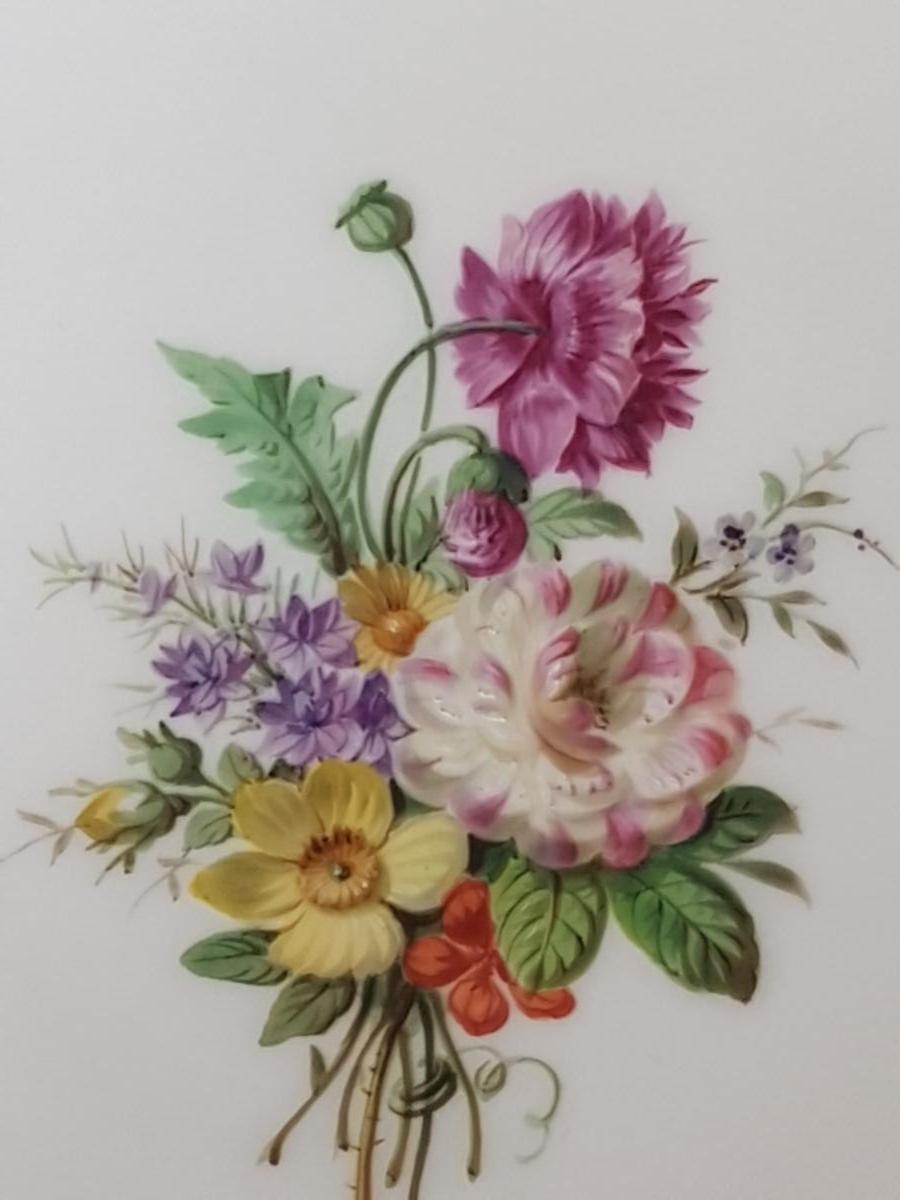 L'ESCALIER DE CRISTAL LAHOCHE SERVICE ASSIETTES PORCELAINE E-photo-5
