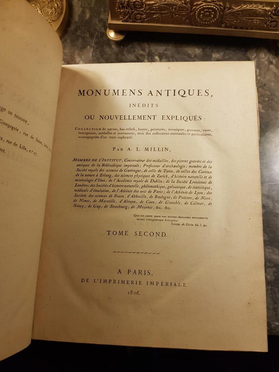 Millin Ancient Monuments Inedits 1802 And 1806 Neoclassical-photo-5