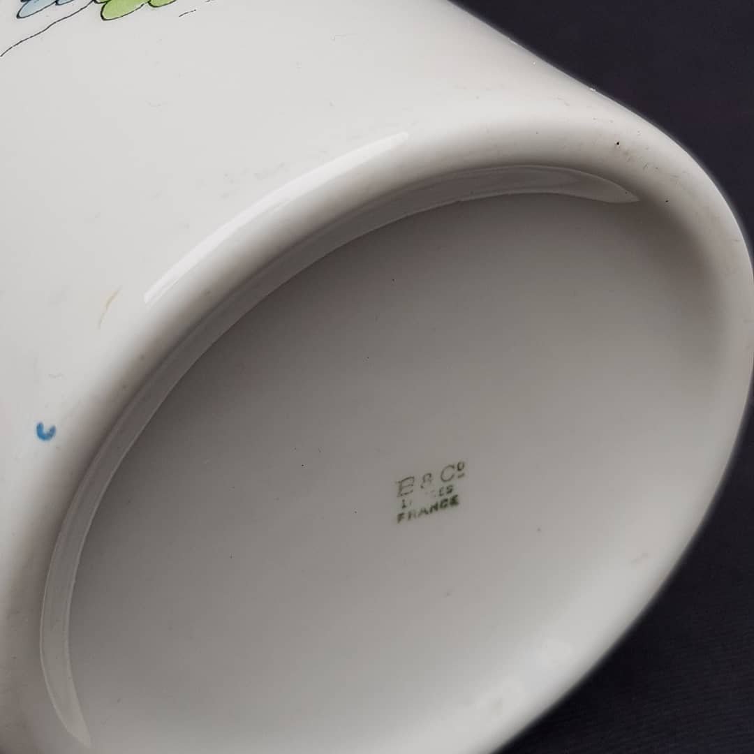 Bernardaud Porcelain Of Liloges Chinese Roll Vase-photo-5