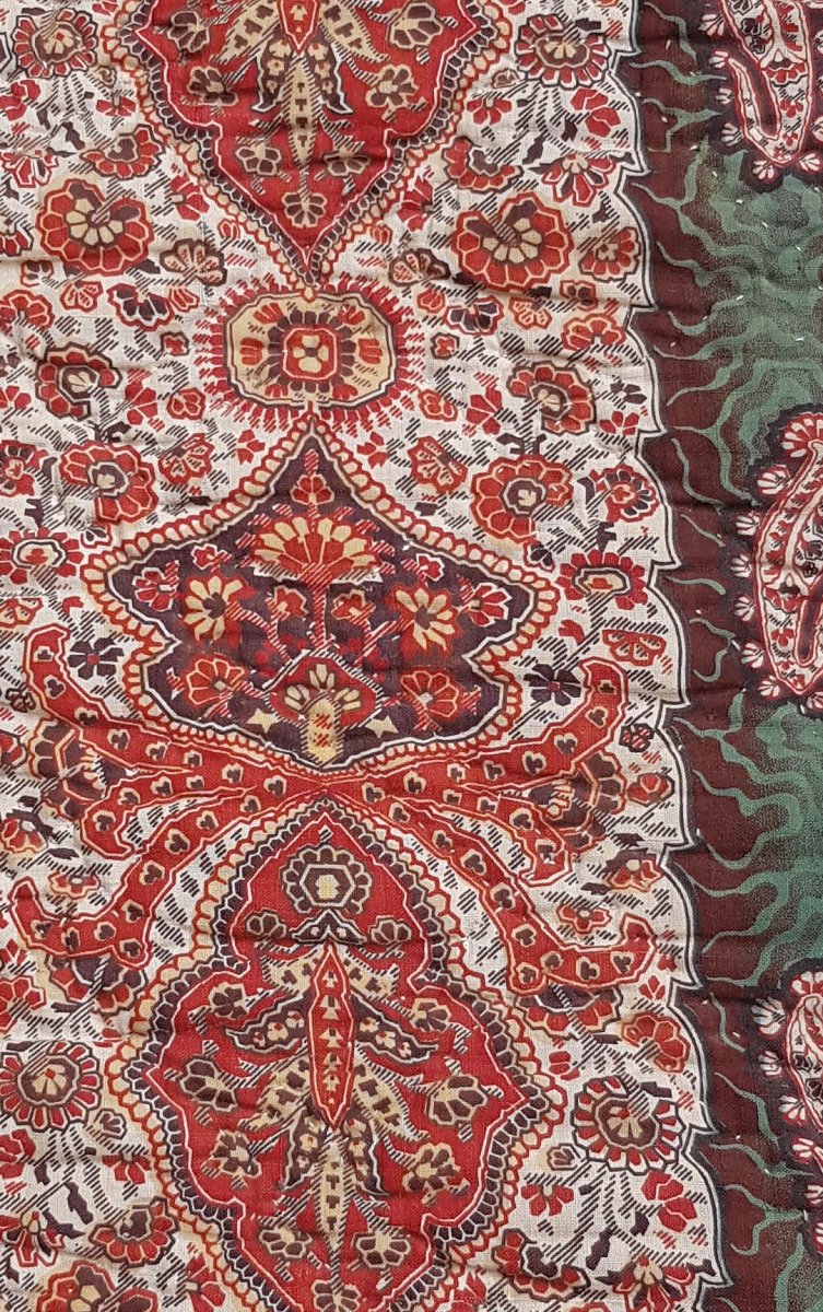 Napoleon III Period Blanket Indian Boutis-photo-3