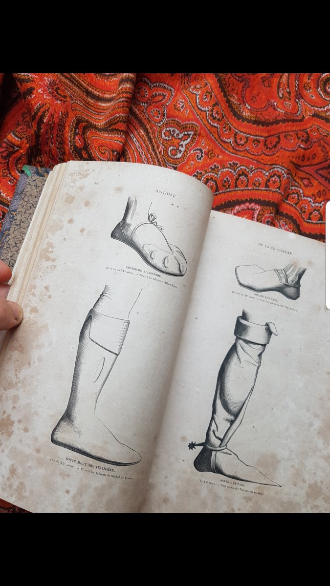History Of The Chaussure Des Cordonniers 1852 Book Fashion Napoleon III-photo-6
